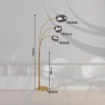 BLACKY I 15345-3SMM PODNA LAMPA GLOBO LIGHTING - Slika 7