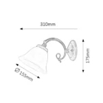 BECKWORTH ZIDNA LAMPA 7131 RABALUX - Image 3