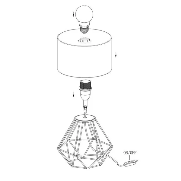 95788_114_0001-600x600 CARLTON 2 STONA LAMPA 95788 EGLO - Image 4