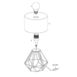CARLTON 2 STONA LAMPA 95789 EGLO - Image 4