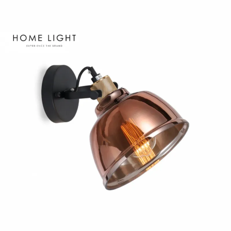 luna-221-zidna-lampa-1e27-crnaba LUNA 221 ZIDNA LAMPA 1*E27 CRNA/BAKAR LUME - Slika 1