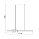 LUNA 228 VISILICA 43W 3000K SIVA/CRNA HOME LIGHT - Image 4