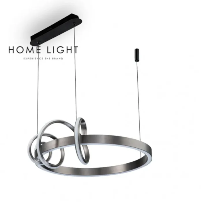 LUNA 229 LUSTER 49W 3000K SIVA/CRNAHOME LIGHT - Image 1