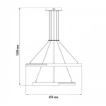 LUNA 236 LUSTER 61W 3000K SIVA HOME LIGHT - Image 3