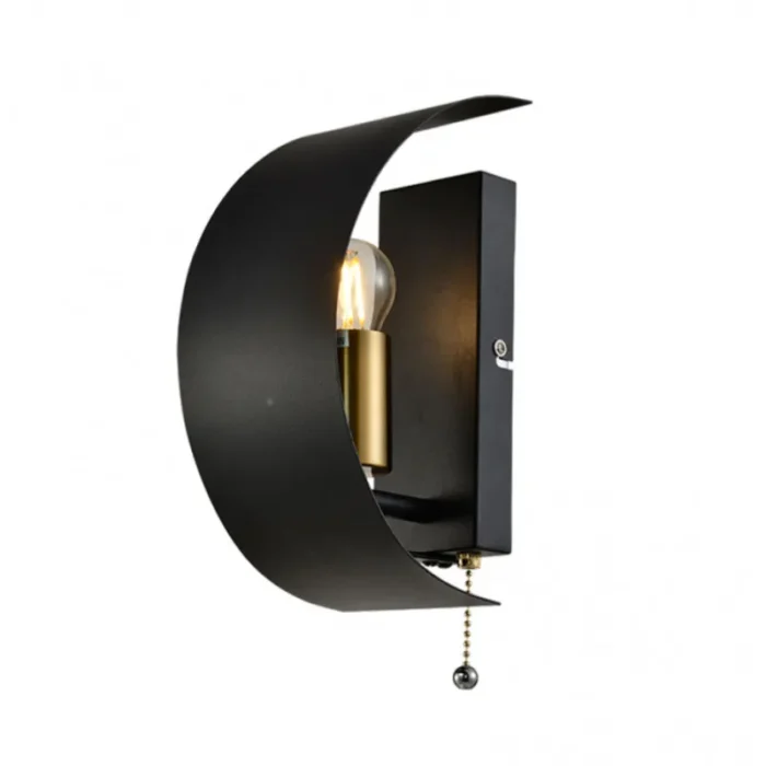 VESTA 410 ZIDNA LAMPA 1XE27 CRNA HOME LIGHT - Image 1
