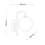 TALIA 1 ZIDNA LAMPA 1*G9 CRNA/BAKAR HOME LIGHT - Image 2