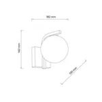 TALIA 38 ZIDNA LAMPA 1*G9 SIVA/HROM HOME LIGHT - Image 2