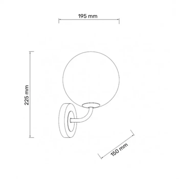 TALIA 44 ZIDNA LAMPA 1*G9 BAKAR/CRNA HOME LIGHT - Image 2