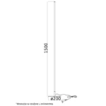 VESTA 364 PODNA LAMPA 18W 3000K CRNA HOME LIGHT - Image 2