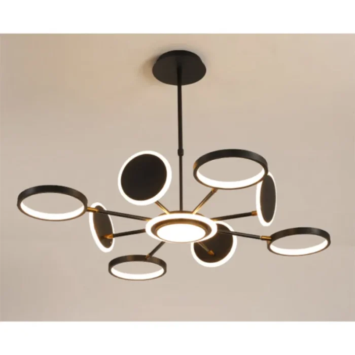 VESTA 369 LUSTER LED 76W 3000K CRNA HOME LIGHT - Image 1