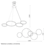 VESTA 374 LUSTER LED 62W 3000K BELA HOME LIGHT - Image 2