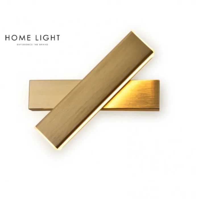 VESTA 471 ZIDNA LAMPA 8W 3000K BRUŠENO ZLATO HOME LIGHT - Image 1