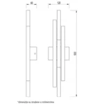 VESTA 474 ZIDNA LAMPA 12W 3000K CRNA HOME LIGHT - Image 2