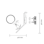 VESTA 575 ZIDNA LAMPA 1*E27 MESING HOME LIGHT - Image 2