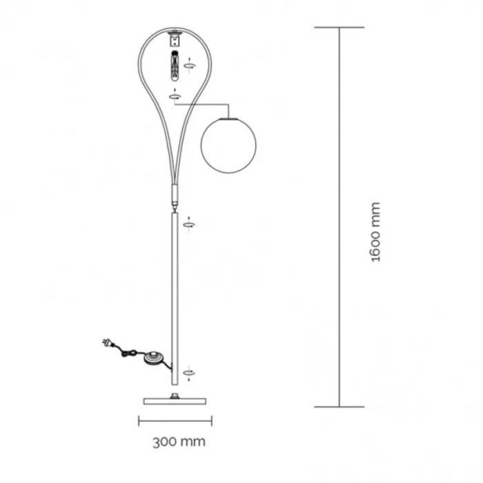 VESTA 578 PODNA LAMPA 1*E27 MESING HOME LIGHT - Image 2