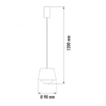 VESTA 616 VISILICA 5W 3000K CRNA HOME LIGHT - Image 3
