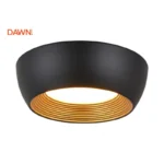 VESTA 624 PLAFONSKA SVETILJKA 24W 3000K CRNA/ZLATO DAWN