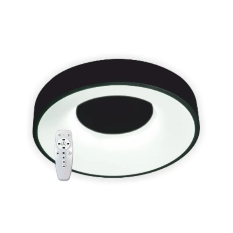 12975_20230803082754947 M205465 2x18W LED PLAFONJERA CRNA DALJINSKI MITEA LIGHTING - Slika 1