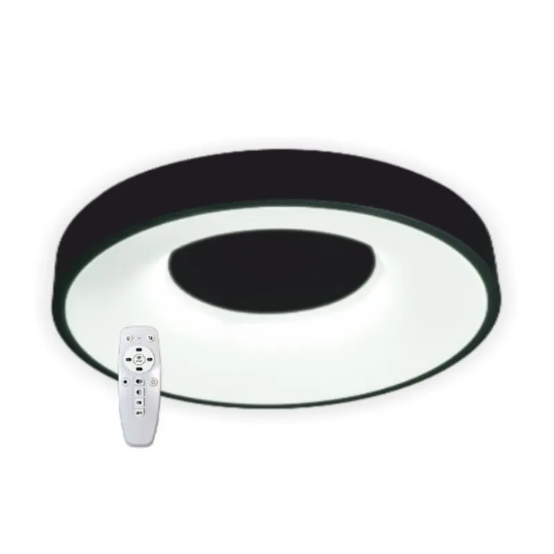 12976_20230803082807725 M205466 2x24W LED PLAFONJERA CRNA DALJINSKI MITEA LIGHTING - Slika 1