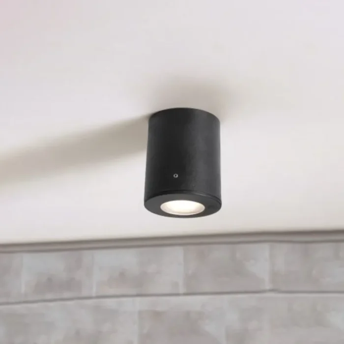 FRANCA 90 CCT PLAFONSKA LAMPA CRNA IP55 1xGU10 LED FUMAGALLI - Slika 1