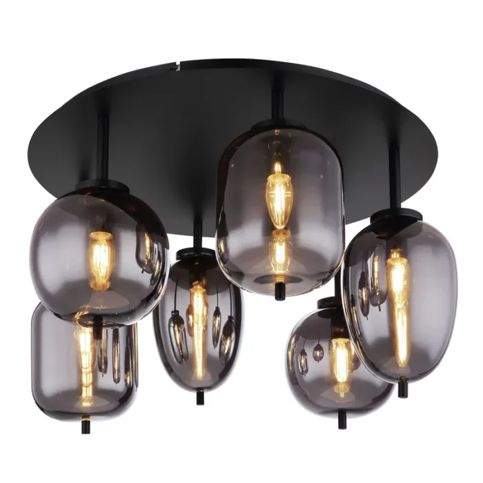 BLACKY PLAFONJERA 15345-6D GLOBO LIGHTING - Image 1