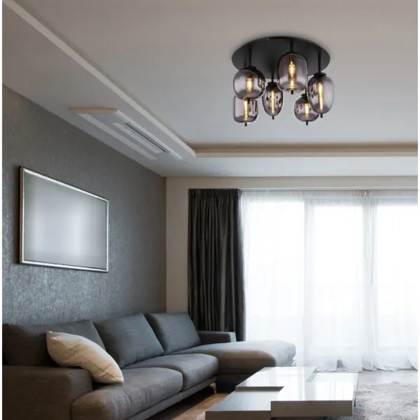 15345-6D_am-600x600 BLACKY PLAFONJERA 15345-6D GLOBO LIGHTING - Image 4