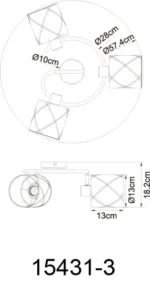 SPOT LAMPA BEMMO 15431-3 GLOBO - Slika 6