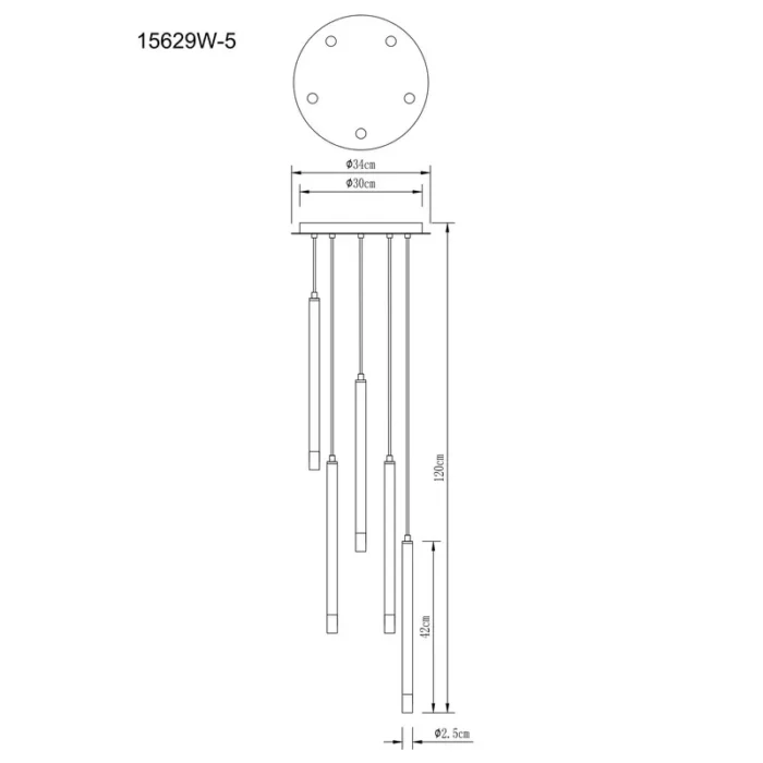 BLAKE 15629W-5 VISILICA GLOBO LIGHTING - Image 5