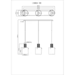 VISILICA TULIVAR 15904-3H GLOBO LIGHTING - Slika 6