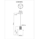 VISILICA TULIVAR 15904HS GLOBO LIGHTING - Slika 8