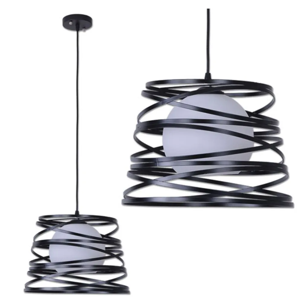 387-004772 VISILICA ML01Y SIDON E27 BLACK MEGGA - Slika 1