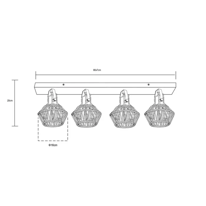 VALLI 54043-4 SPOT LAMPA GLOBO LIGHTING - Slika 6