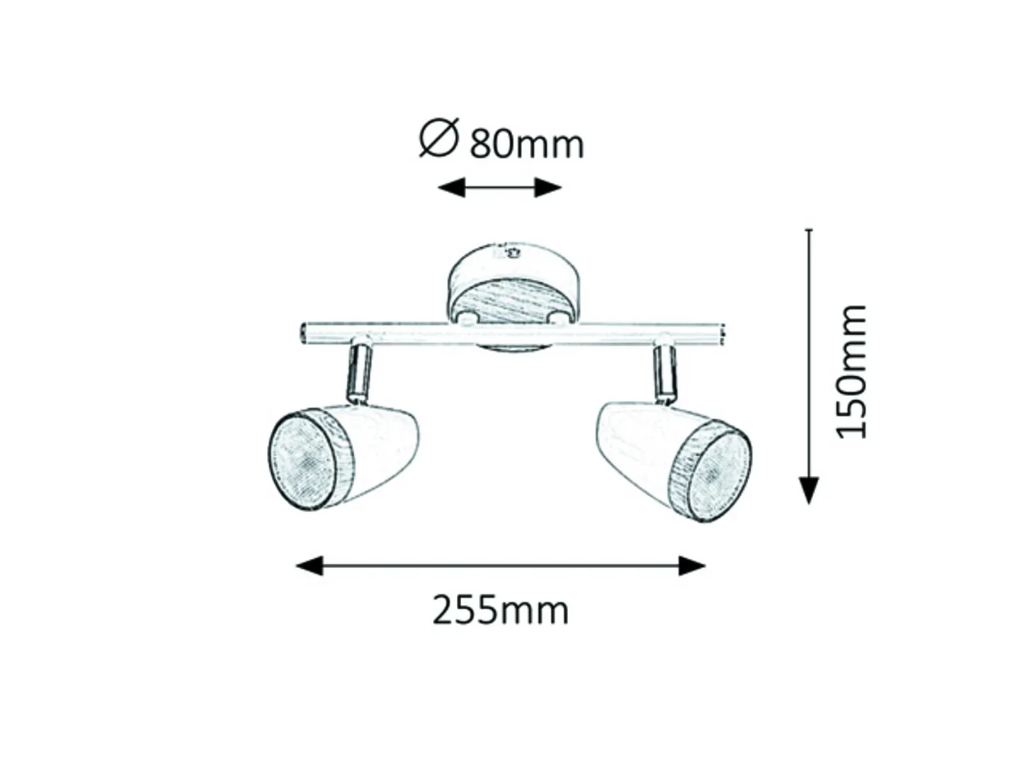 5565-100 SPOT LAMPA KAREN 5565 RABALUX - Slika 4