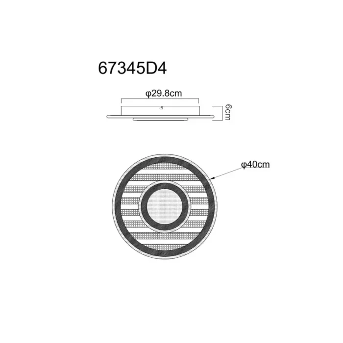 WOODY 67345D4 LED PLAFONSKA LAMPA GLOBO LIGHTING - Image 10
