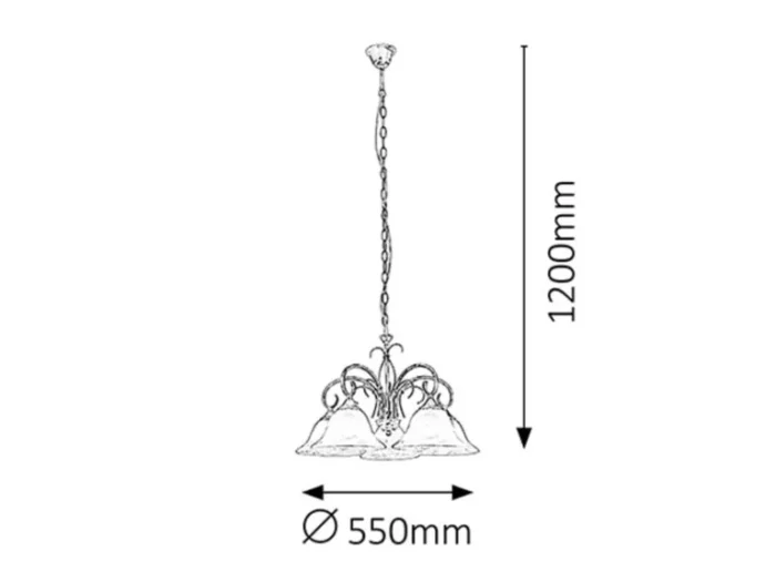 LUSTER KATHERINE 7191 RABALUX - Slika 2