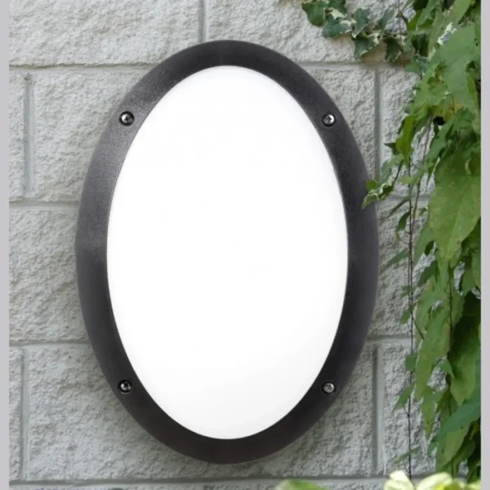 MADDI CRNA ZIDNA/PLAFONSKA LAMPA IP66 1xE27 FUMAGALLI - Slika 1