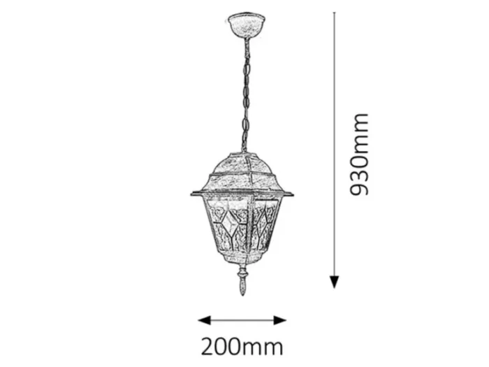 SPOLJNA ZIDNA LAMPA MONACO 8184 RABALUX - Slika 3