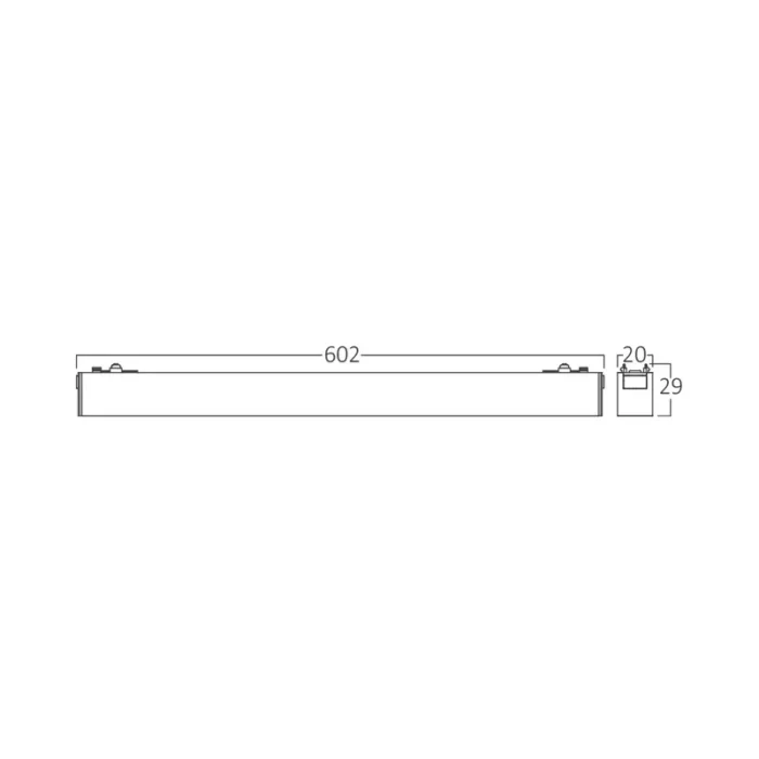 BD60-10601 BRY-M03-M04-M05-M06-M07-LNR600-18W-48VDC-3000K-CRNA-SLIM-MAG. LINEARNA SVETILJKA BRAYTRON - Slika 3
