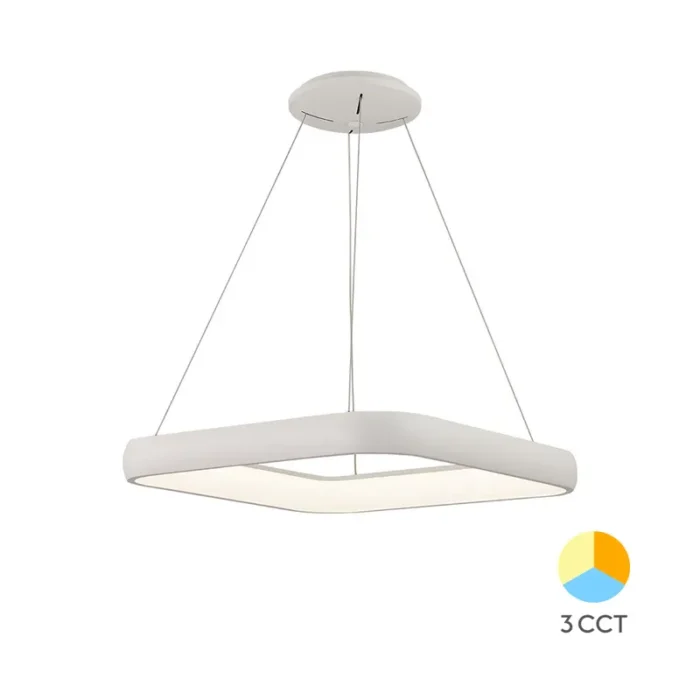BRY-BELLA-MLP-PD-KVADRATNA-BELA-46W-3U1-IP20-LED VISILICA BH17-03980 BRAYTRON - Slika 1