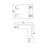 BY41-80031 BRY-M05-SR02-48VDC-CRNI-SLIM-MAGNETNI-L2-KONEKTOR BRAYTRON - Slika 2