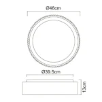LED PLAFONSKA LAMPA KEMP 15924DW BELA GLOBO LIGHTING - Image 9