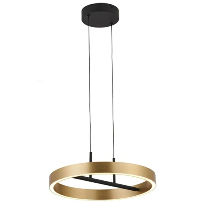 M10943 LED VISILICA 32W 3000K CRNA+BRUSENO ZLATO 3Y MITEA LIGHTING - Image 1