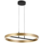 M10944 LED VISILICA 42W 3000K CRNA+BRUSENO ZLATO 3Y MITEA LIGHTING