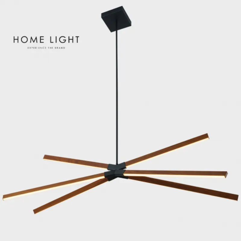 SOLEA-24-LED-luster-crna-drvo-Ho SOLEA 24 LED LUSTER CRNA DRVO Home Light - Slika 1