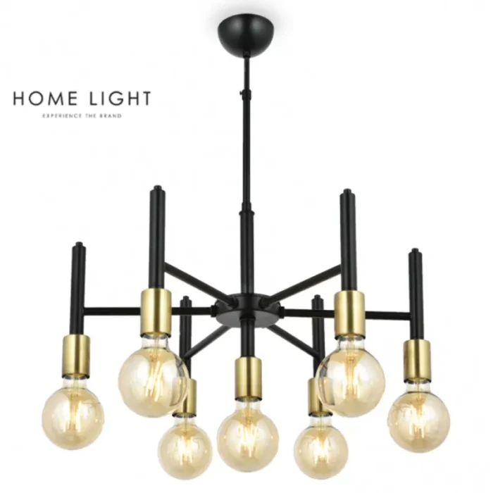 ARELLA 16607 LUSTER 7*E27 CRNA HOME LIGHT - Image 1