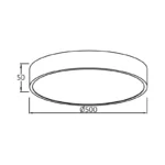 BRY-BLADE-SR-OKRUGLA-CRNA-36W-3U1-LED PLAFONJERA BH16-04181 BRAYTRON - Image 4
