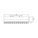 MAGNETNA ŠINSKA LINEARNA SVETILJKA 12W 3000K BD60-03201 BRAYTRON - Slika 3