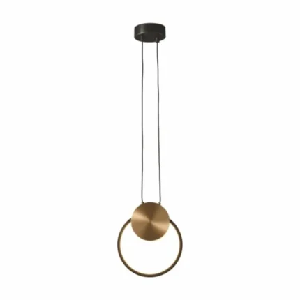 M10911-1 BR LED VISLICA CRNA/STARO ZLATO 9W 3000K