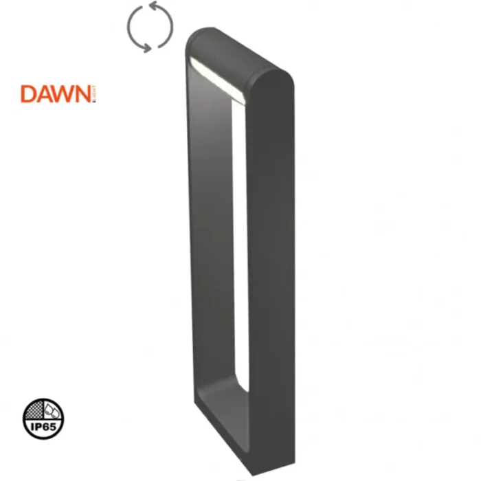 DAWN LED SVETILJKA 0230-600 STUBNA 12W 3000K IP65 SIVA HOME LIGHT - Image 1