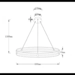 SOLEA 14 LUSTER 48W 3000/4000/6000K CRNA HOME LIGHT - Slika 2